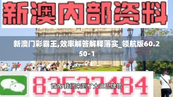 新澳门彩霸王,效率解答解释落实_领航版60.250-1
