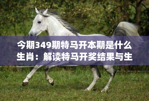 今期349期特马开本期是什么生肖：解读特马开奖结果与生肖的深层含义
