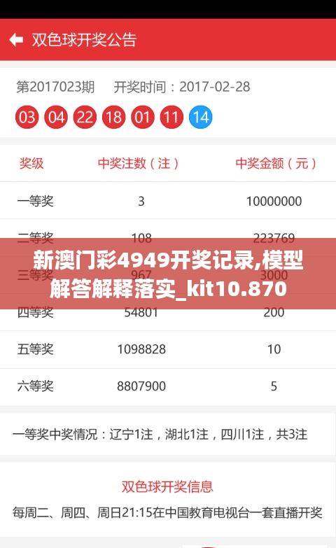 新澳门彩4949开奖记录,模型解答解释落实_kit10.870