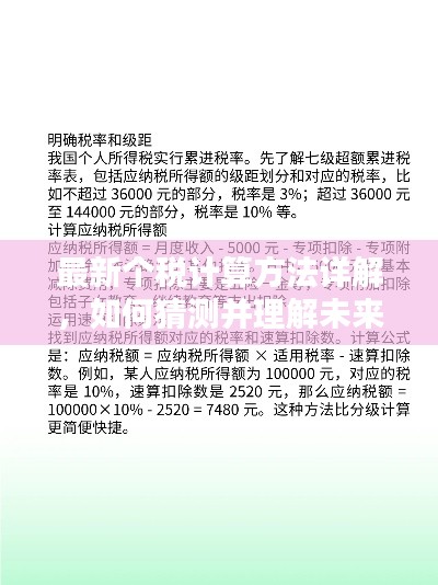 最新个税计算方法详解及未来个税计算规则预测指南（适合初学者与进阶用户）