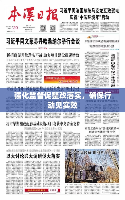 强化监督促整改落实，确保行动见实效