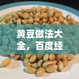 黄豆做法大全，百度经验独家分享
