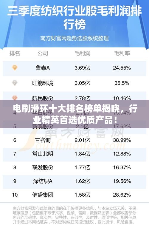 电刷滑环十大排名榜单揭晓，行业精英首选优质产品！