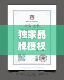 独家品牌授权书的独特价值及其重要性解析
