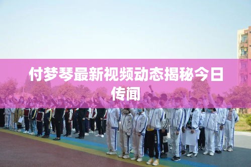 付梦琴最新视频动态揭秘今日传闻