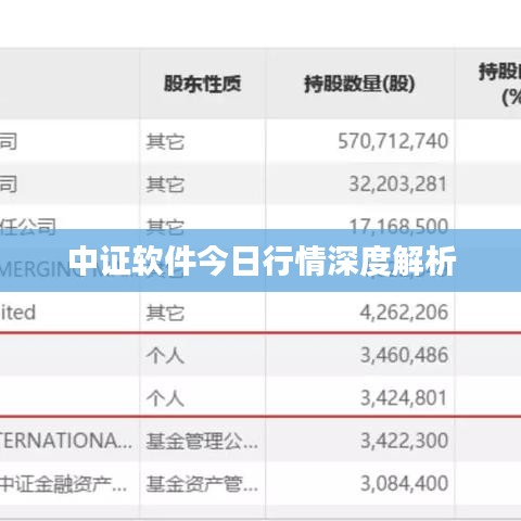 中证软件今日行情深度解析
