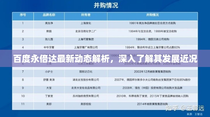 百度永倍达最新动态解析，深入了解其发展近况