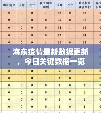 海东疫情最新数据更新，今日关键数据一览