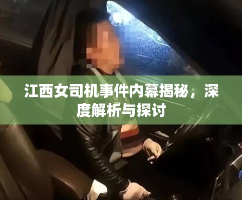 江西女司机事件内幕揭秘，深度解析与探讨